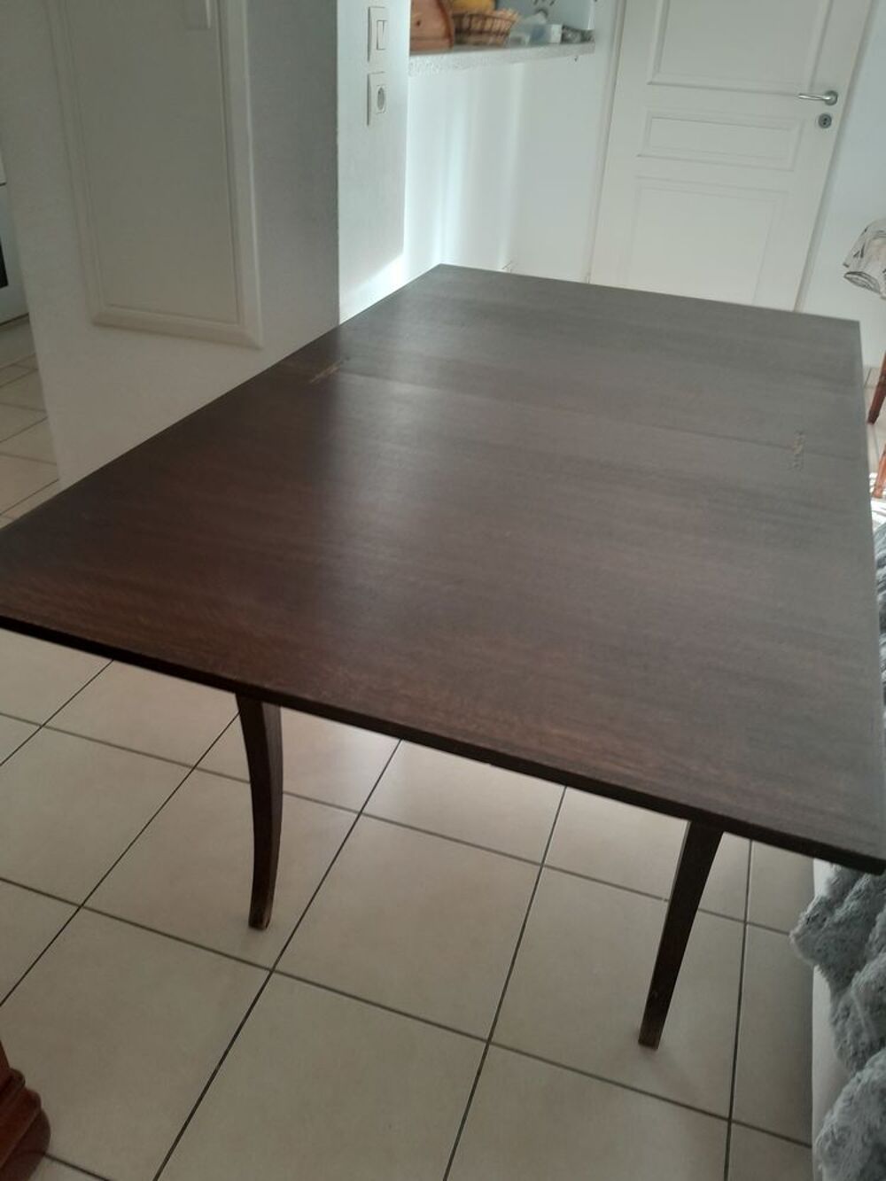 TABLE PORTEFEUILLE EN BOIS DE CHENE MARRON Meubles