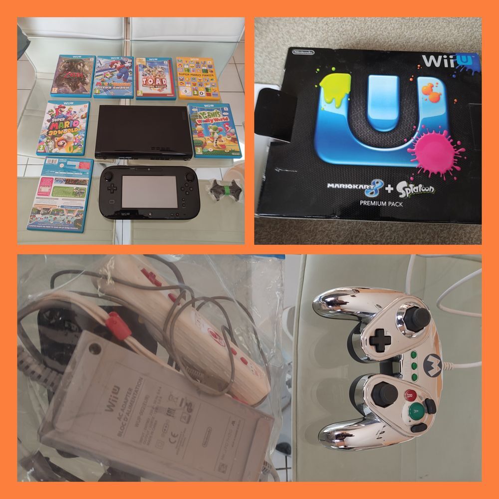 WIIU 32GB, Mario Kart 8, Splatoon Premium pack. Consoles et jeux vidéos
