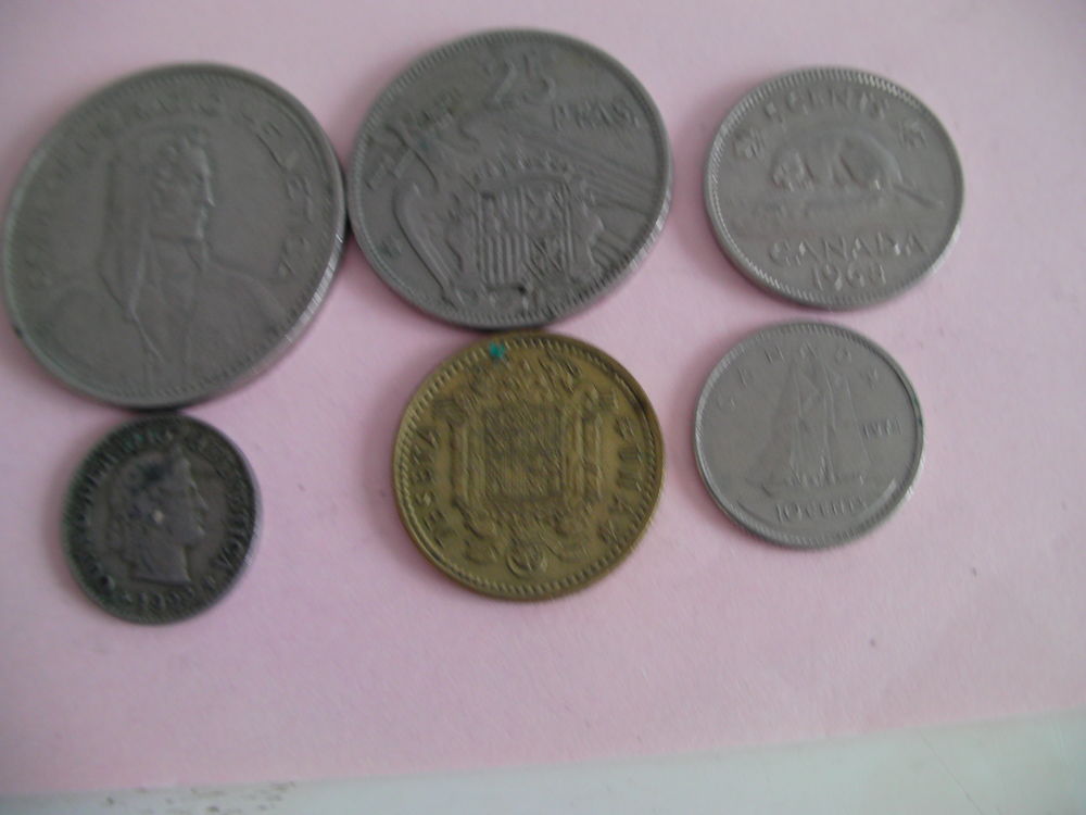 PIECES monnaie CANADA - ESPAGNE 