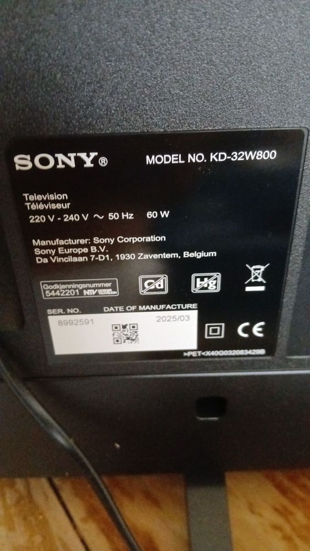 tv connect&eacute;e Sony Photos/Video/TV
