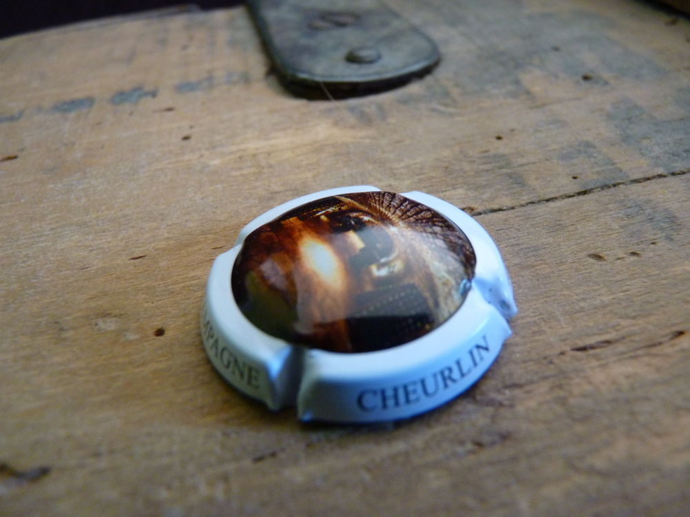 Plaque muselet champagne Cheurlin collection vin cuisine TBE 