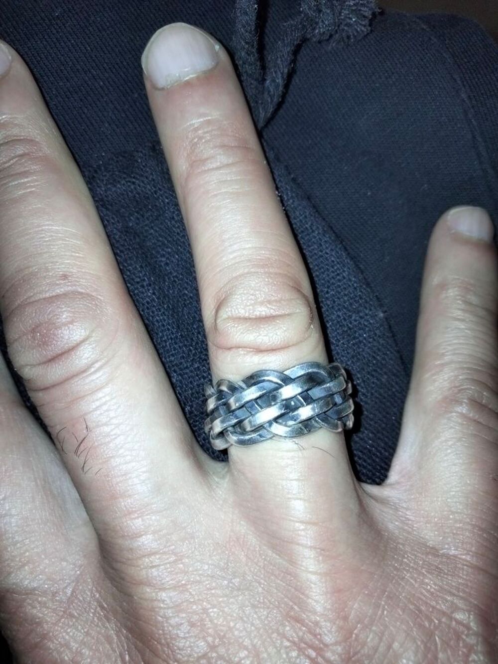Bague en Argent massive ajustable "OCTAVE" Bijoux et montres