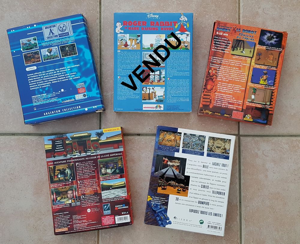 JEUX POUR PC ANCIENS Consoles et jeux vidéos