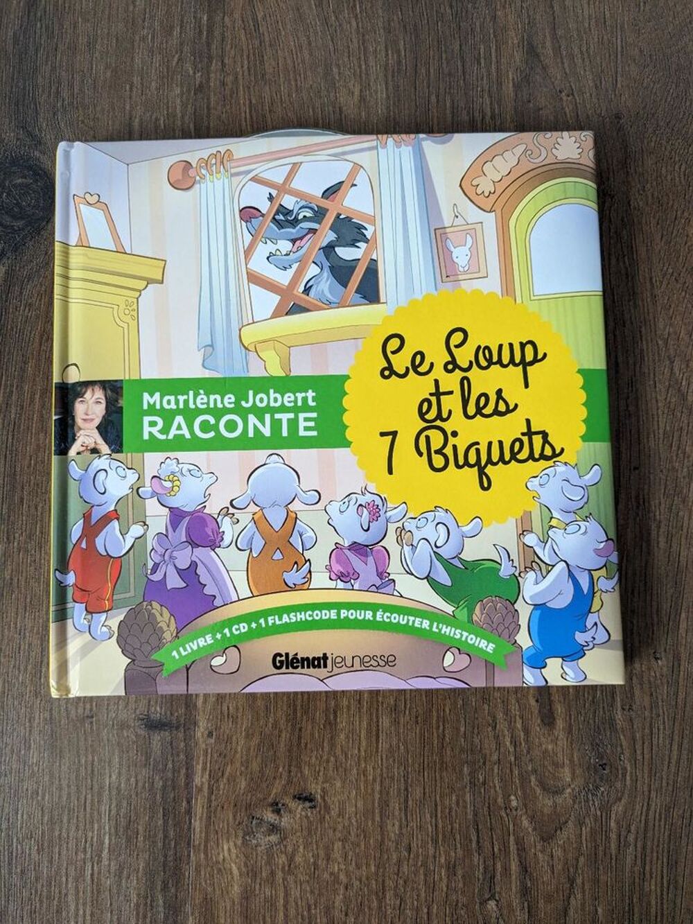 Livre et CD Marl&egrave;ne Jobert raconte le loup et les 7 biquets Livres et BD