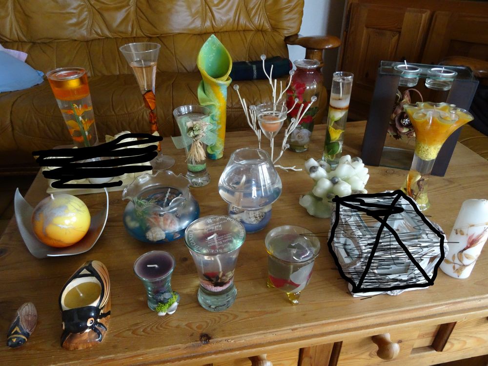 bougies divers Décoration