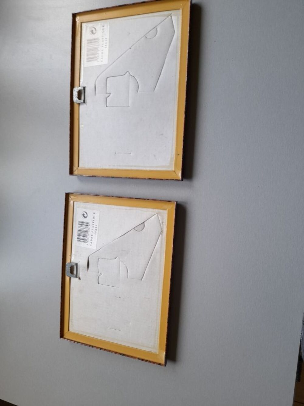 2 cadres plastique 15 x 29 cms Décoration
