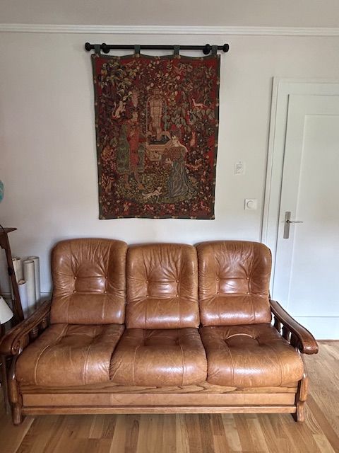 Canap� cuir 3 places 200 Metz (57)