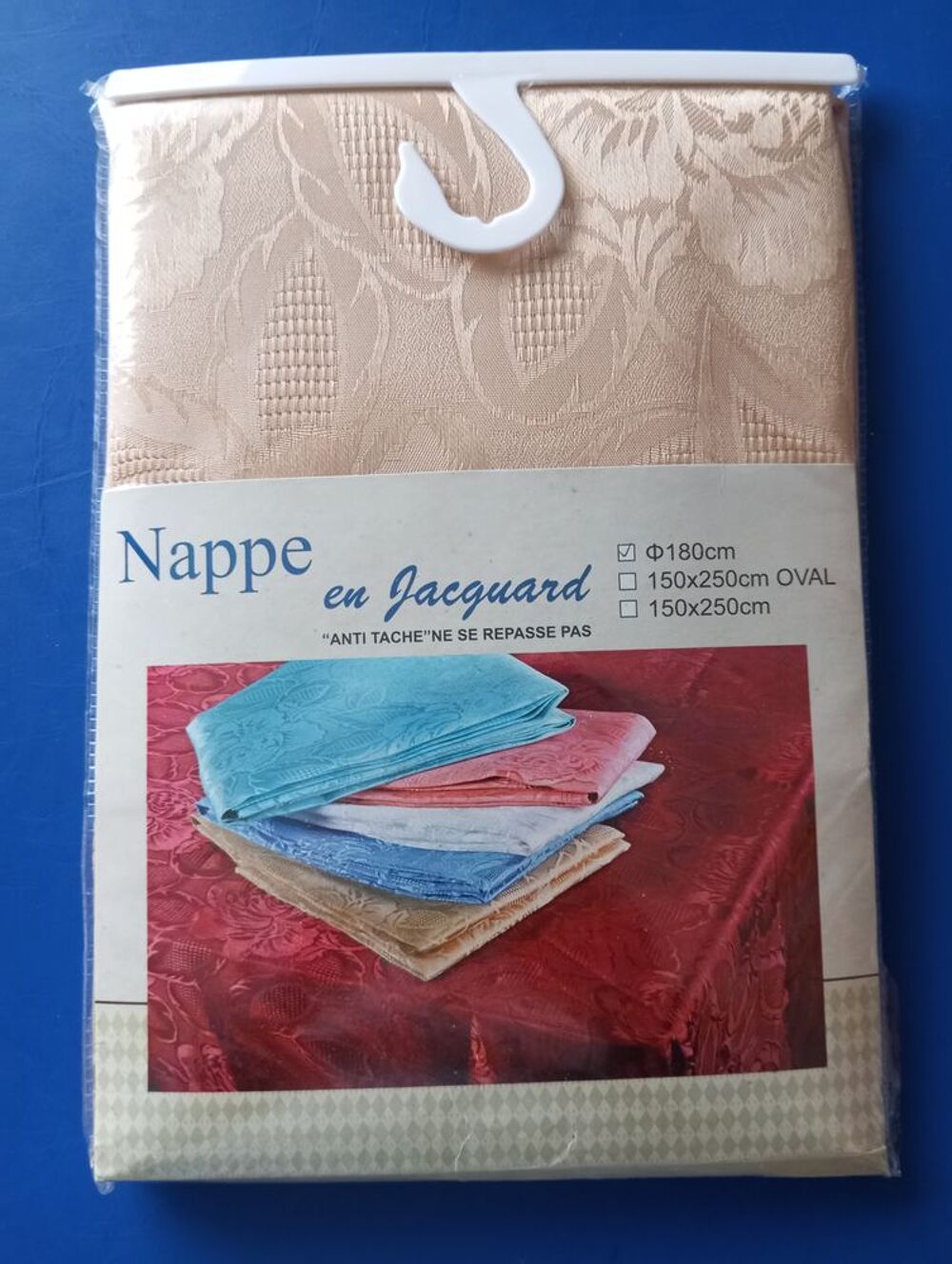 nappe ronde en jacquard anti tache Décoration