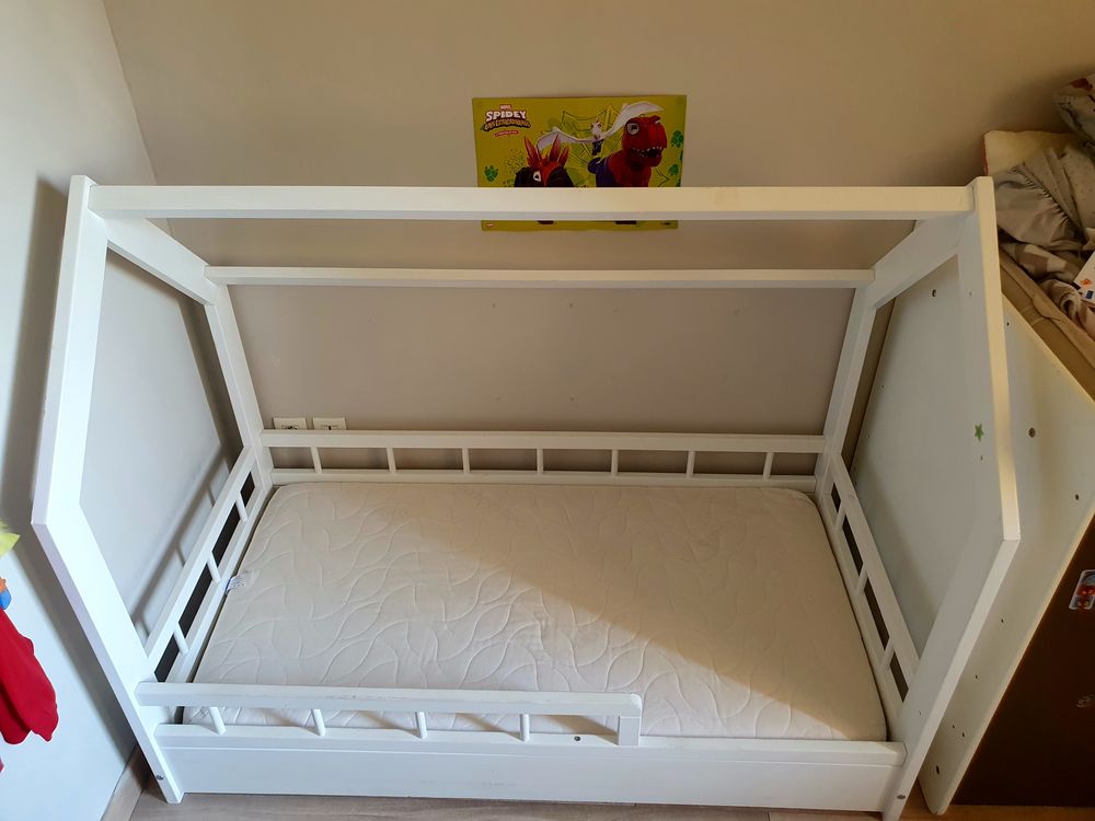  lit cabane pour enfant 70x140 (blanc) Mobilier enfants