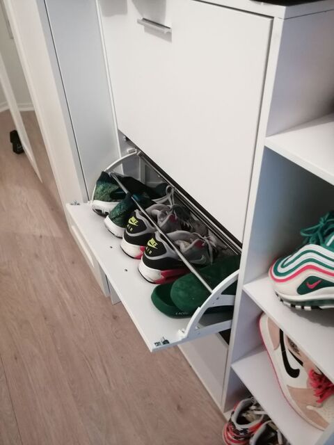 meuble  chaussures 3 portes blanc 55 Claye-Souilly (77)