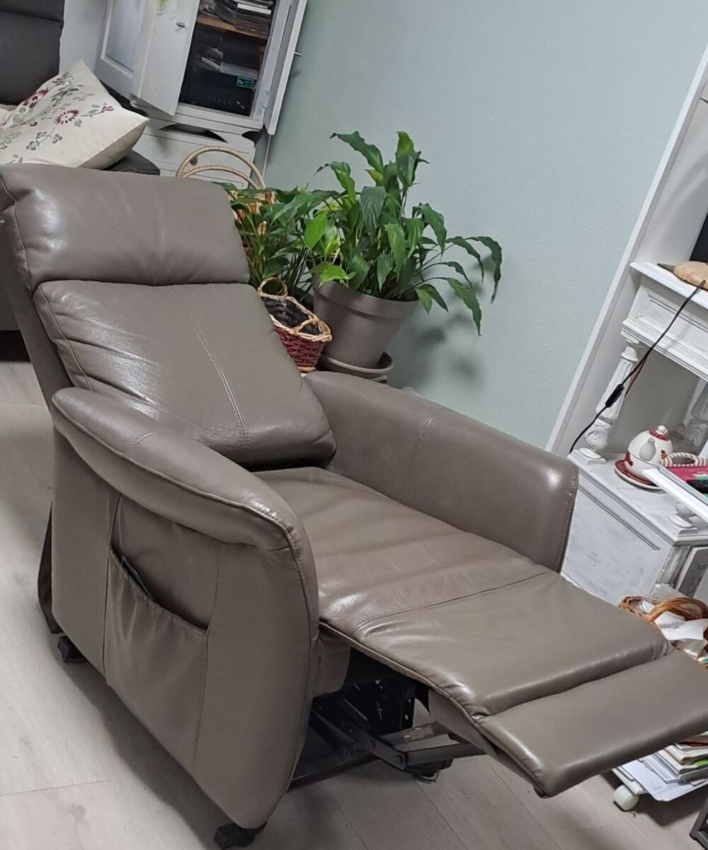 Fauteuil Hamilton Relax Releveur 2 Moteurs Taupe Meubles