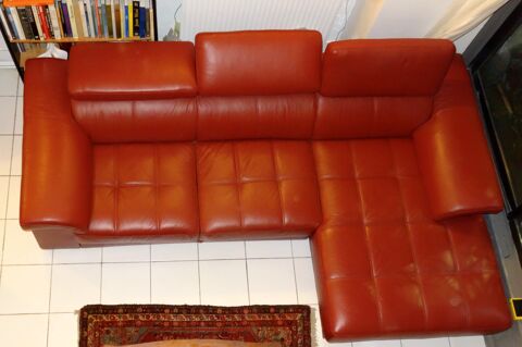 Canap en Cuir Rouge 0 Paris 20 (75)