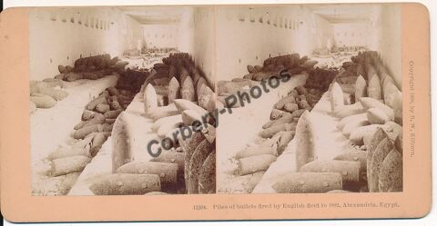 ÉGYPTE. ALEXANDRIE Piles of Bullets Fired by English Fleet 0 Loches (37)