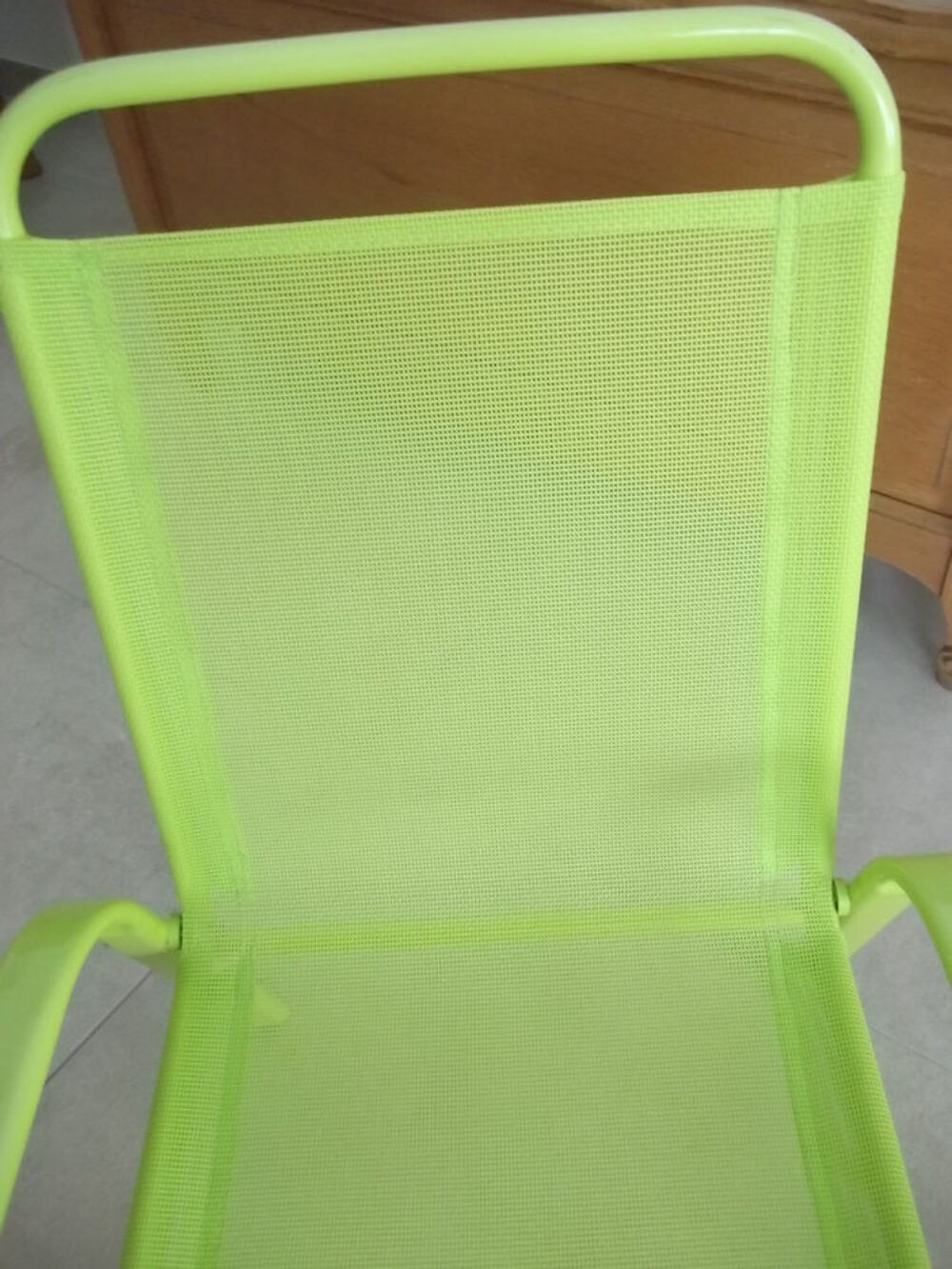 fauteuil enfant vert anis Jardin
