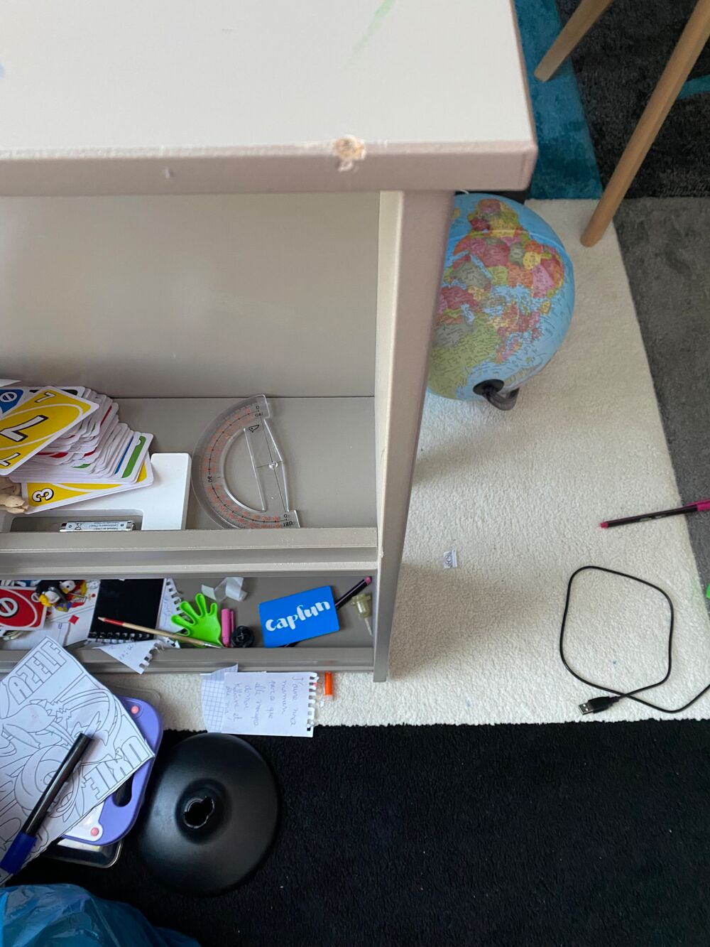 lit enfant combin&eacute; bureau , commode et biblioth&egrave;que Mobilier enfants