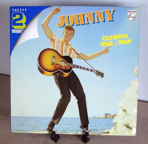 JOHNNY HALLYDAY -2x33t-SUCCS 2 DISQUES-OLYMPIA 1962 et 1964 9 Roncq (59)