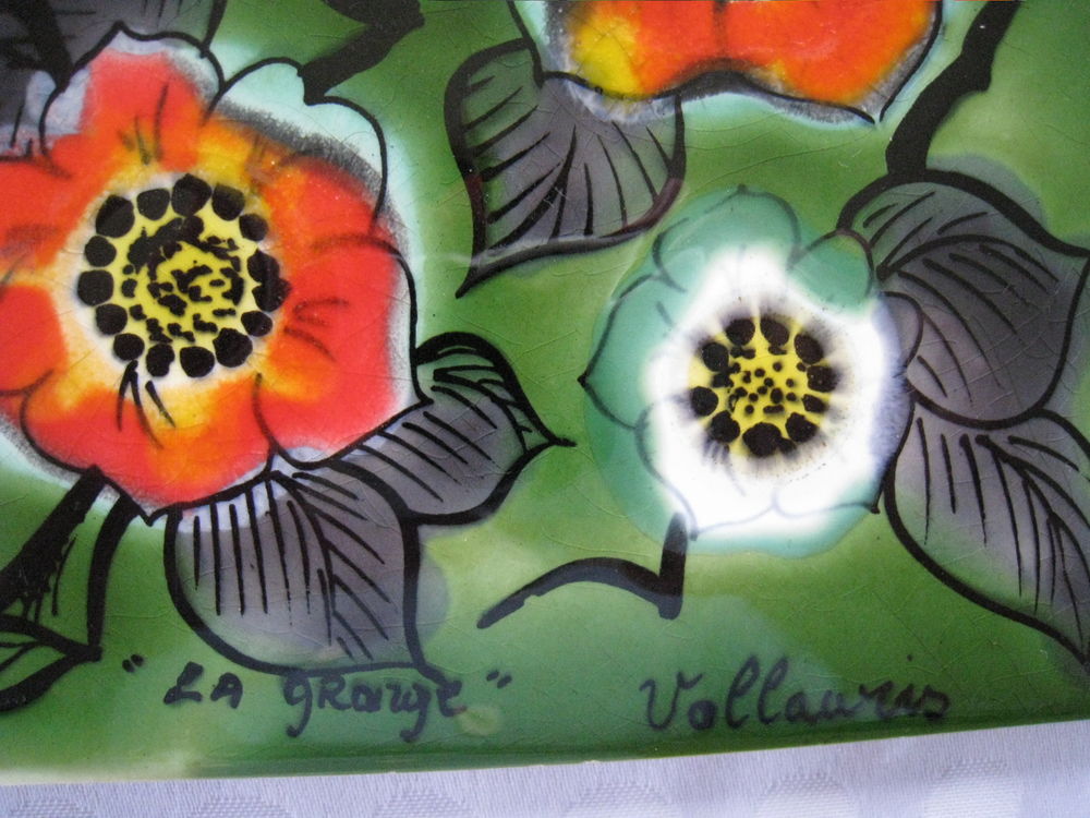 carreau Vallauris vintage sign&eacute; Cuisine