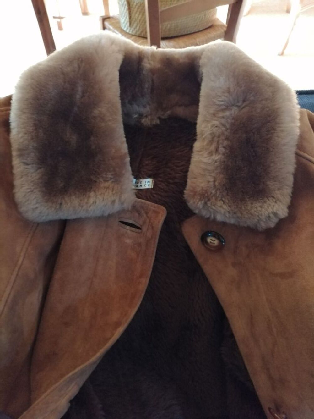 Manteau daim Maroquinerie