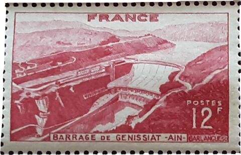 Timbres à l'unité,  en groupes, et en lots : barrage de GÉNI 0 Pontoise (95)