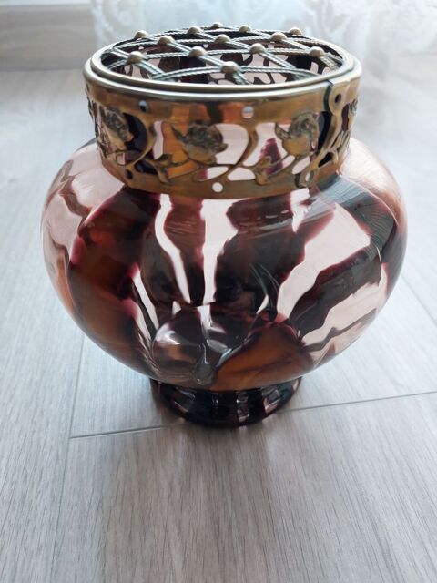 vase pique fleurs verre vintage 50 Clichy (92)
