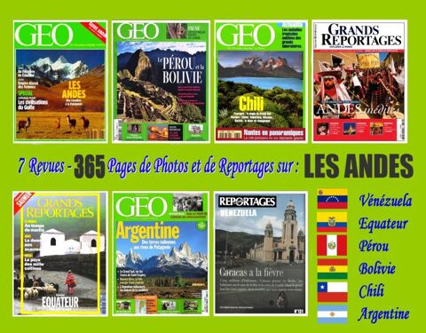 LES ANDES - g�o - LES PAYS ANDINS 23 Lille (59)