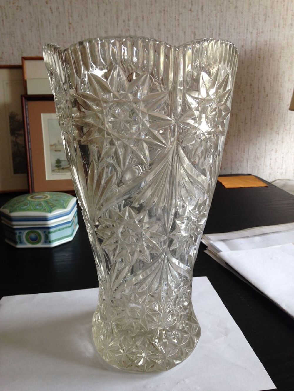 vase cristal Dcoration