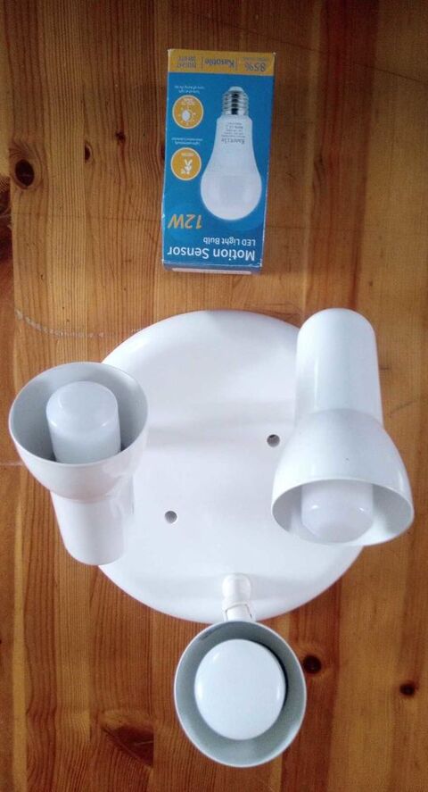 Plafonnier avec lampes Led prêt à  l'emploi, juste à  brancher. 15 €. Sur Amiens Rivery. Pas d'envoi. 15 Amiens (80)
