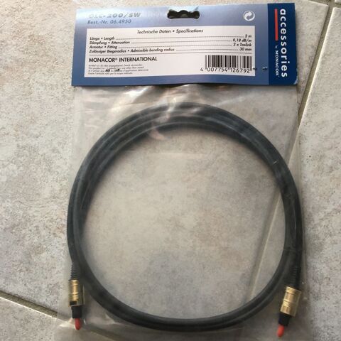 cordon Fibre Optique 2 m Monacor 10 Saint-Jean-de-Braye (45)