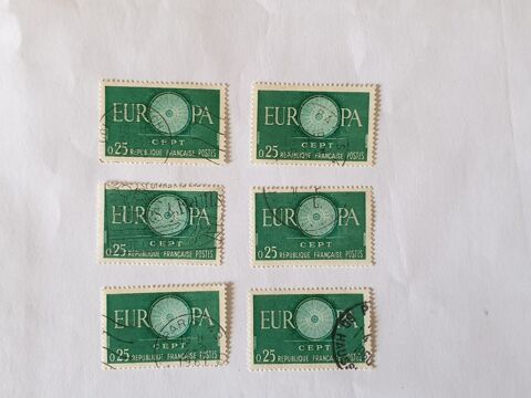 Timbre france europa 0.25 f 1960- lot 0.18 euro ou 0.03 euro 0 Marseille 9 (13)