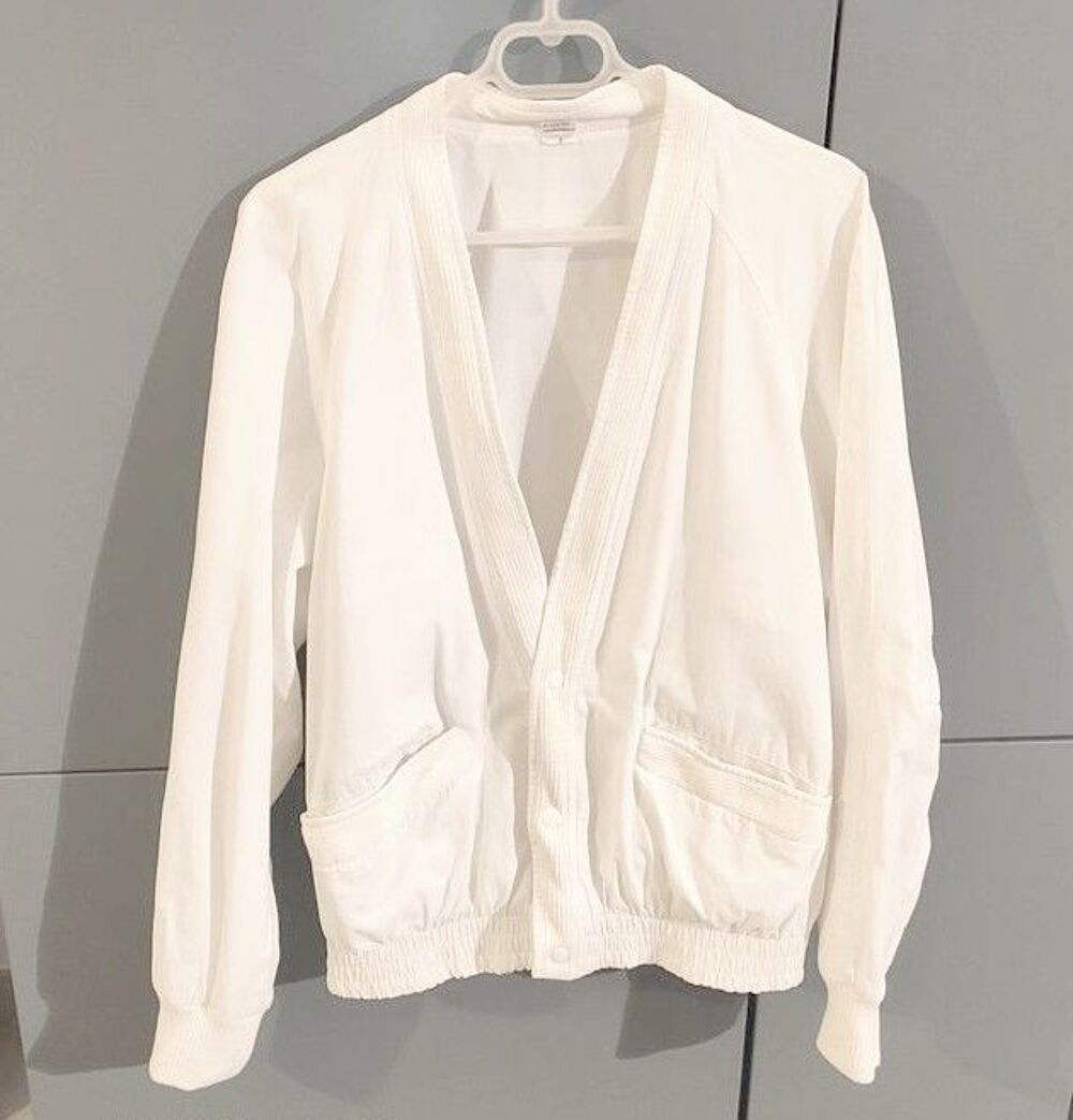 Blouson d'&eacute;t&eacute; blanc en coton., taille 3 / L
V�tements