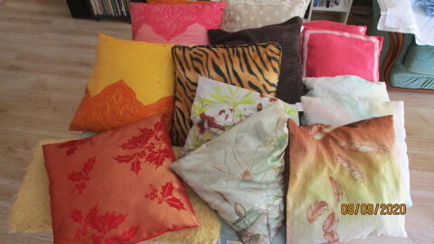 Lot coussins de couleurs différentes. 3 Le Vernois (39)