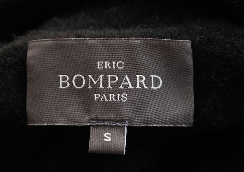 Pull col roul&eacute; cachemire noir ERIC BOMPARD T.S Vêtements