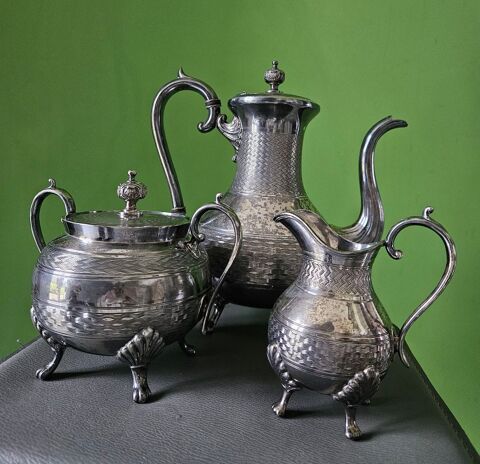 Beau service � caf�/th�, argent� de la Maison Sheffield 150 Coulounieix-Chamiers (24)