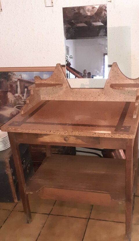 Coiffeuse ancienne en bois 60 Carcassonne (11)