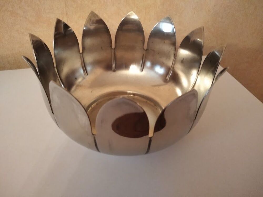 Coupe m&eacute;tal argent&eacute; Italy Décoration