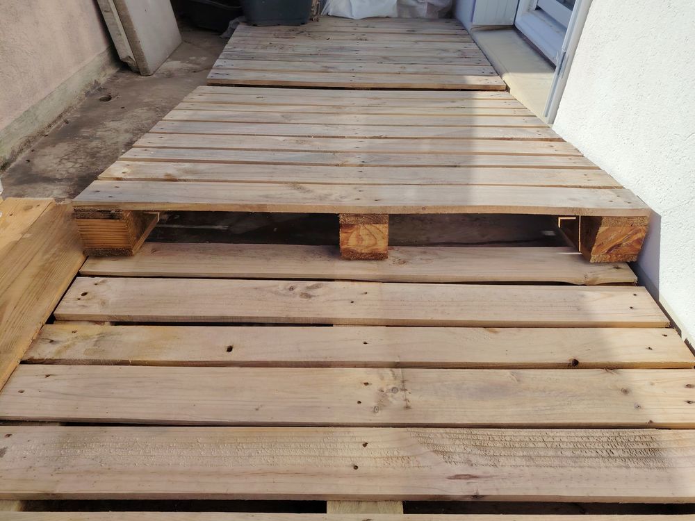 5 palettes (caillebotis) de balcon Bricolage