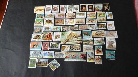 Timbres sur les animaux sauvages 4 Angers (49)