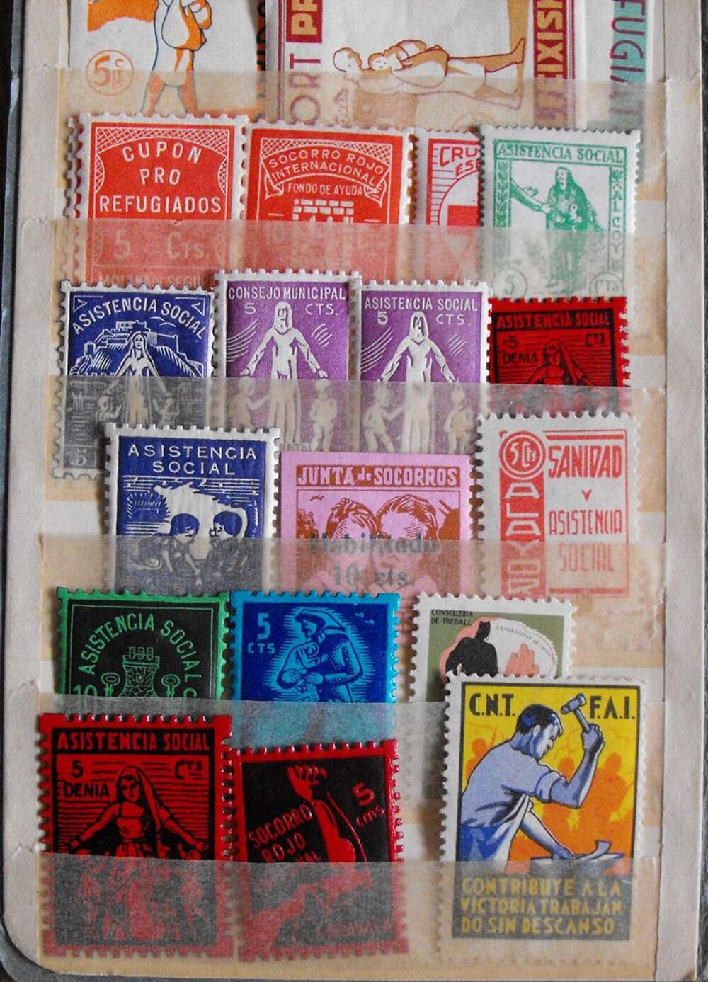 Timbre guerre civile espagnole 