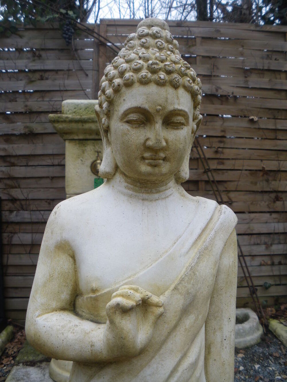Statue, Bouddha debout en pierre Décoration