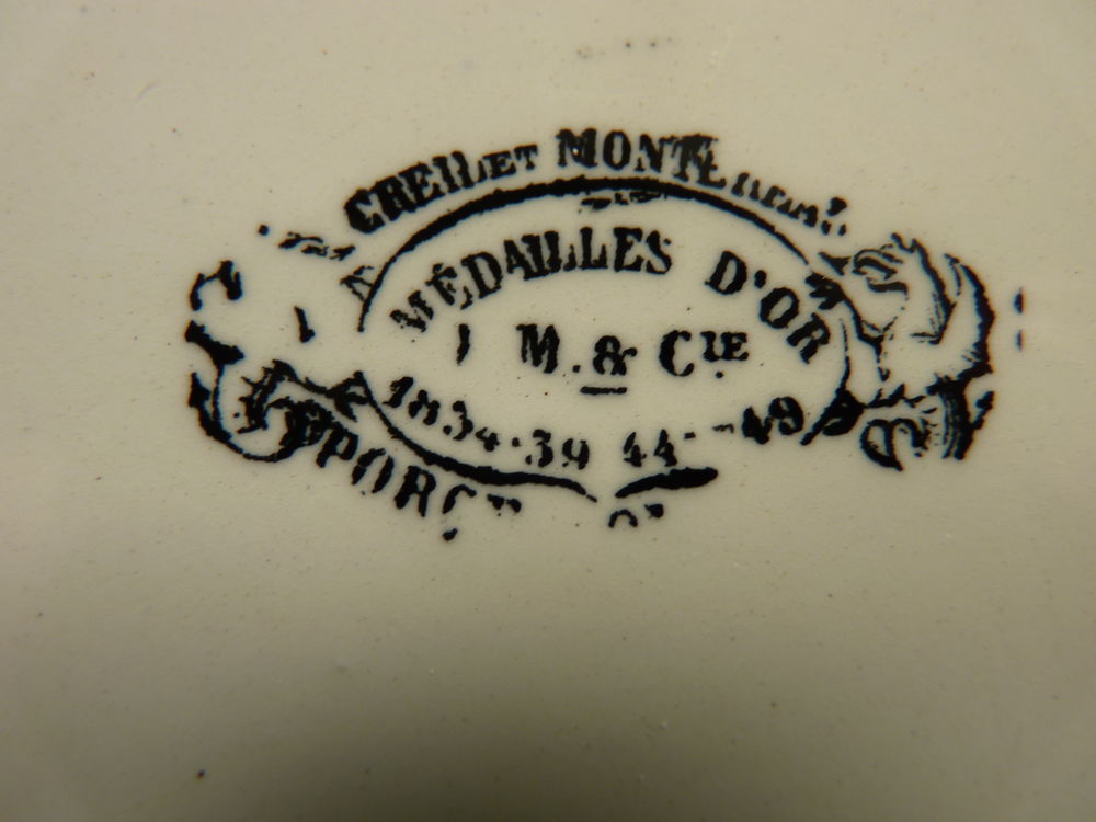 5 assiettes histori&eacute;es 1858 cherbourg 