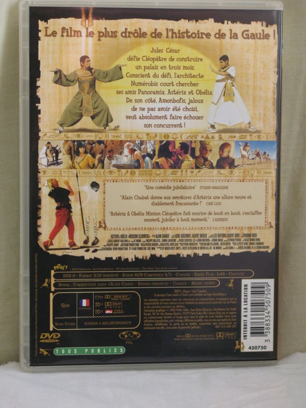 Ast&eacute;rix et Ob&eacute;lix Mission Cl&eacute;op&acirc;tre DVD et blu-ray