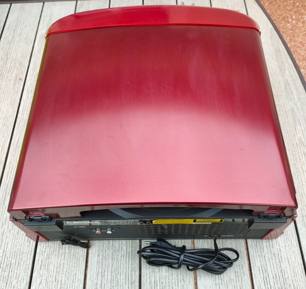Platine vinyle, CD, MP3 et carte SD O BigBen Rouge Audio et hifi