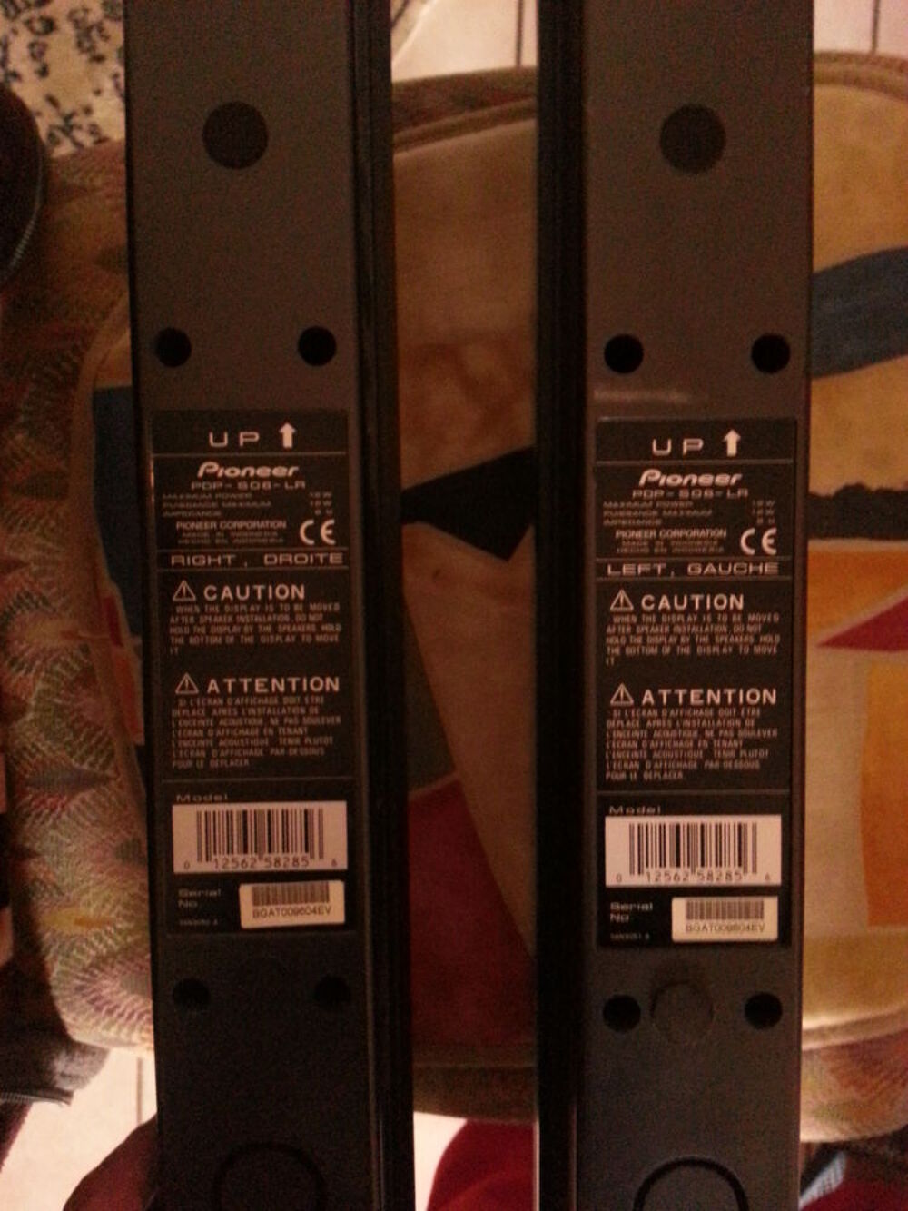 Enceintes Pionner. Audio et hifi