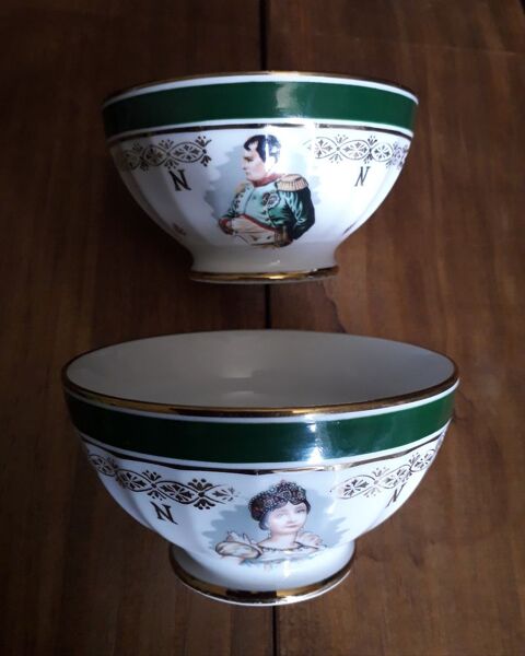 Petits bols en porcelaine : Napoléon et Joséphine 30 Verneuil-sur-Vienne (87)