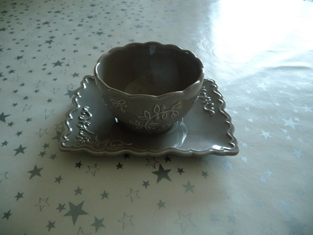 Coupe ou bol avec assiette assortie AMADEUS Décoration