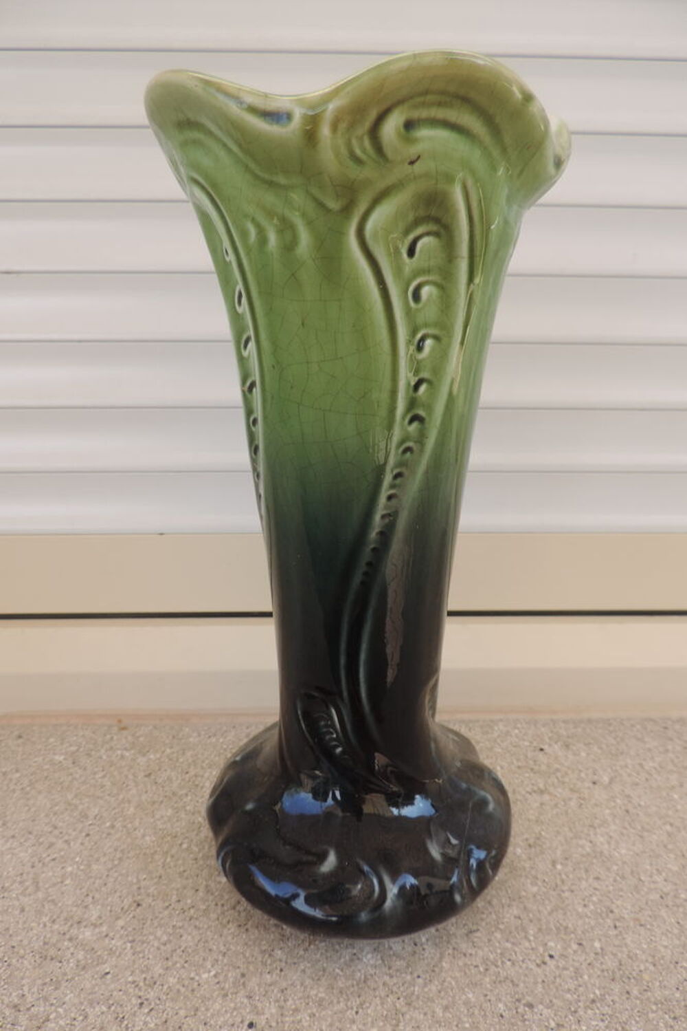 Vase barbotine Dcoration