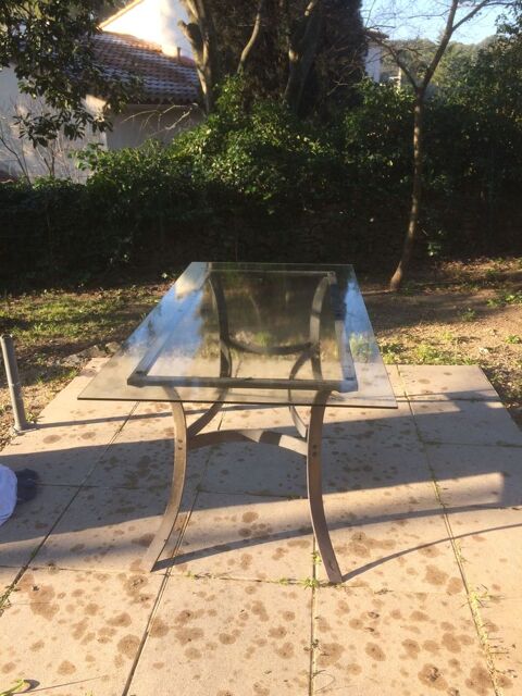 table fer verre 150 Nmes (30)
