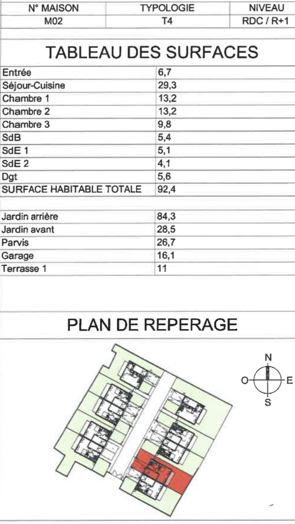 Vente Maison Maison 4 pi�ces 92m2 d'habitation sur 215m2 de Terrain Villiers-le-bel