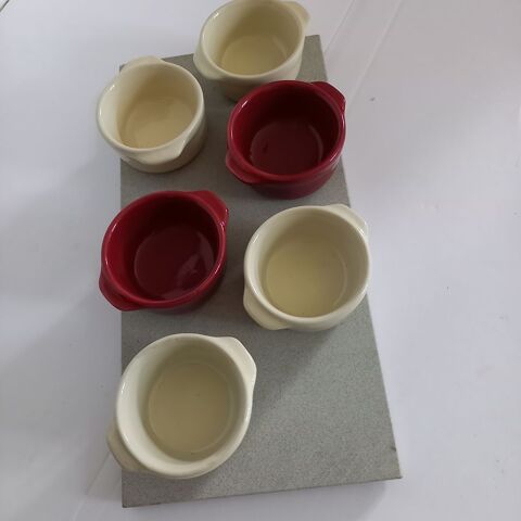 Set de 6 verrines en cramique  et son plateau en grs       16 Saumur (49)