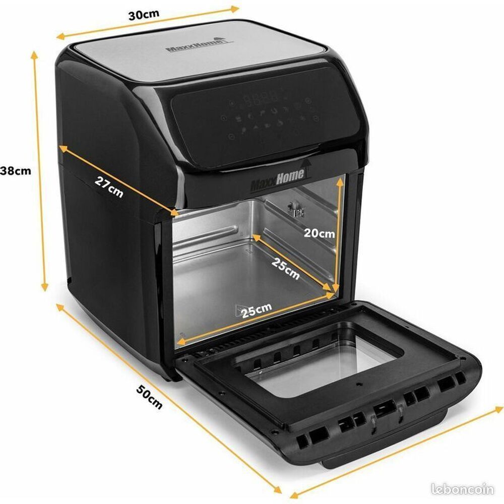 MaxxHome Friteuse sans Huile XXL - Airfryer - Friteuse &agrave; air Cuisine